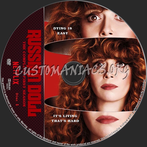 Russian Doll Season 1 dvd label