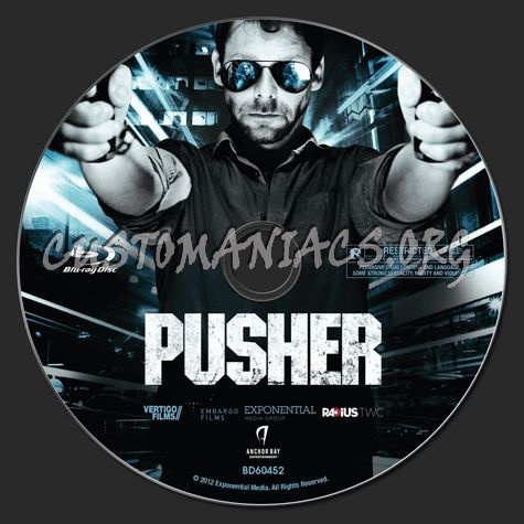 Pusher blu-ray label