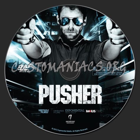Pusher dvd label