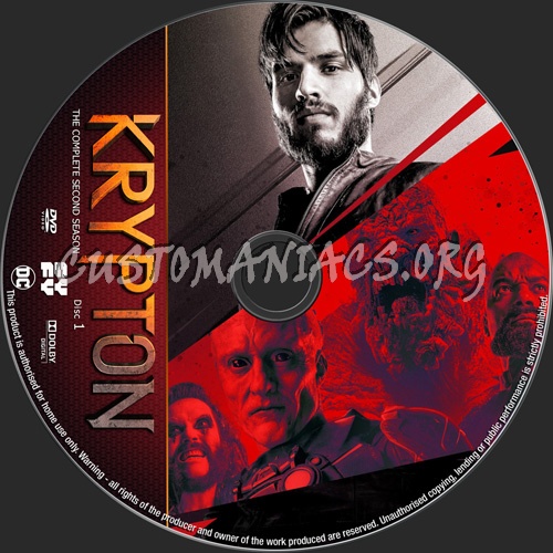 Krypton Season 2 dvd label