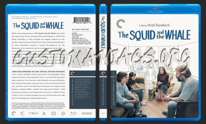 845 - Squid And The Whale blu-ray cover