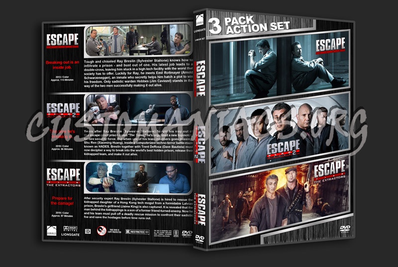 Escape Plan Triple Feature dvd cover