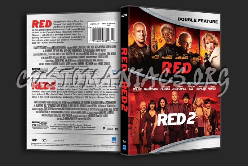 Red double Feature dvd cover