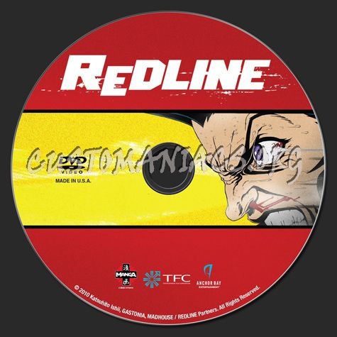 Redline dvd label