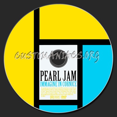 Pearl Jam Live - Immagine In Cornice dvd label