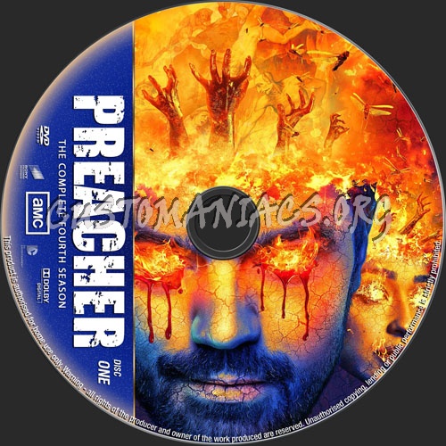 Preacher Season 4 dvd label