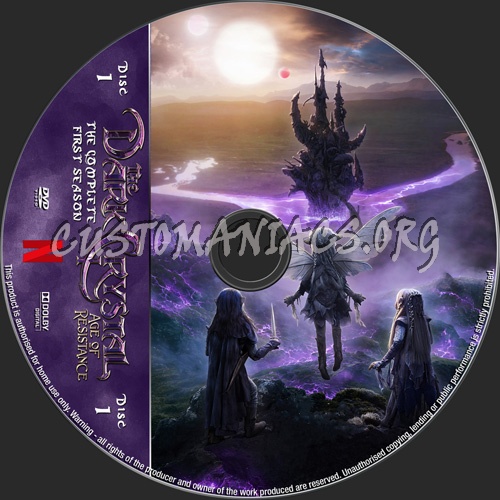 The Dark Crystal Age Of Resistance dvd label