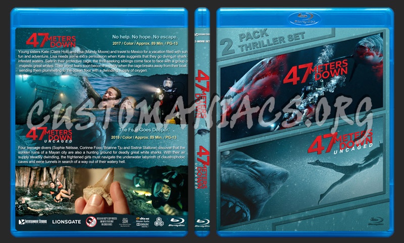 47 Meters Down Double Feature blu-ray cover