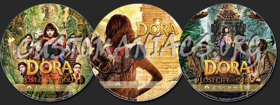 Dora and the Lost City of Gold dvd label