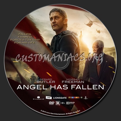 Angel Has Fallen dvd label