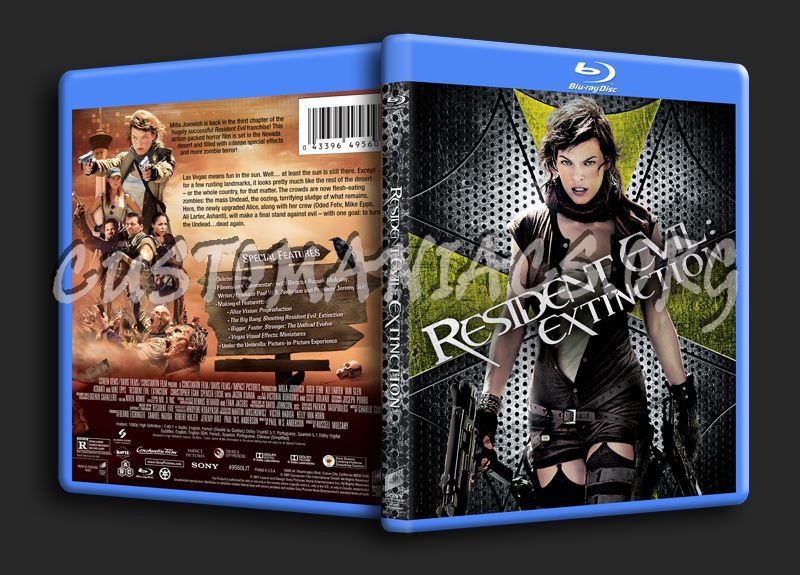 Resident Evil Extinction blu-ray cover