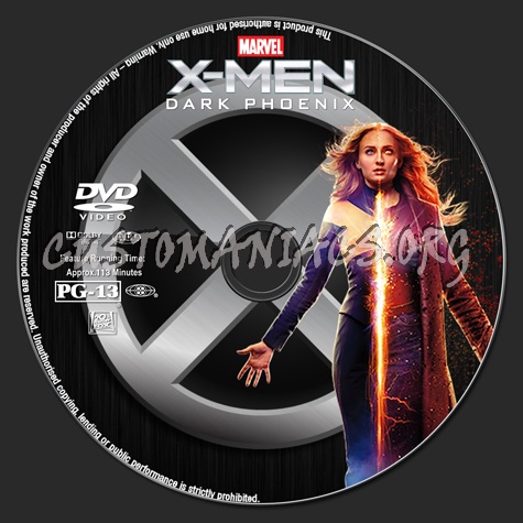 X-Men: Dark Phoenix dvd label