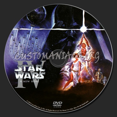 Star Wars - Episode 4 dvd label