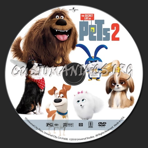 The Secret Life of Pets 2 dvd label