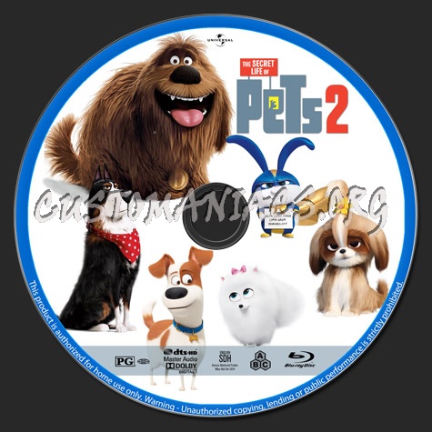 The Secret Life of Pets 2 blu-ray label