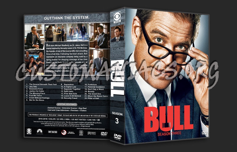 Bull - Season 3 dvd cover