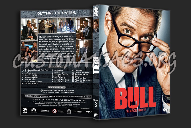 Bull - Season 3 dvd cover