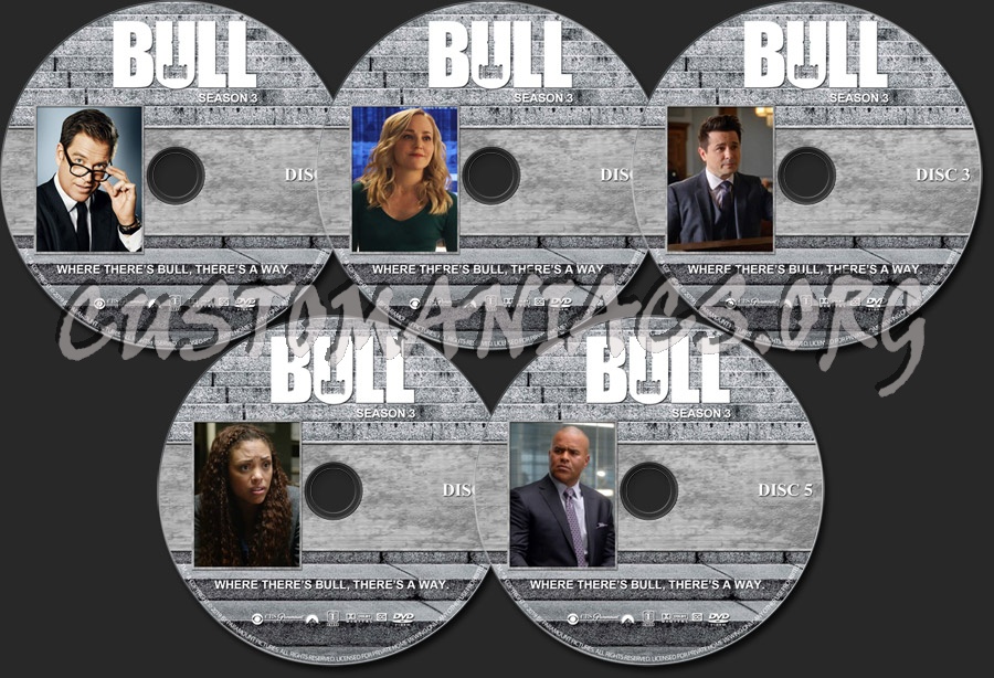Bull - Season 3 dvd label