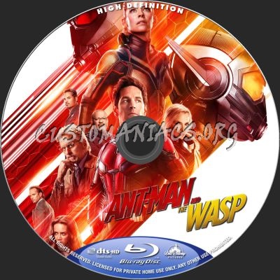 Ant-Man And The Wasp blu-ray label