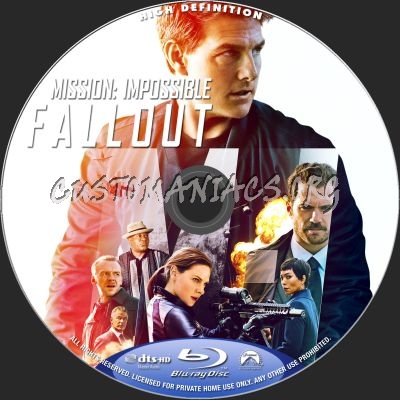 Mission Impossible - Fallout blu-ray label