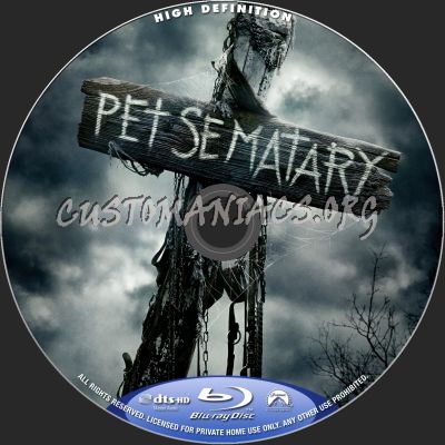 Pet Sematary blu-ray label