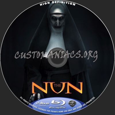 The Nun blu-ray label