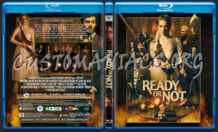Ready Or Not 2019 blu-ray cover