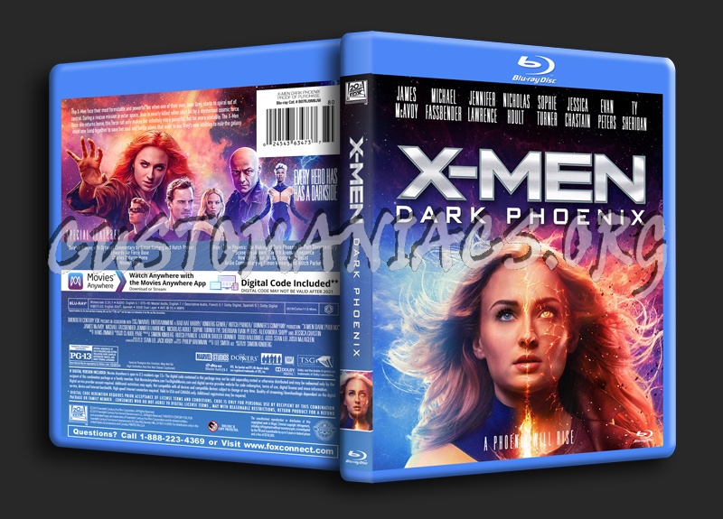 X Men Dark Phoenix blu-ray cover