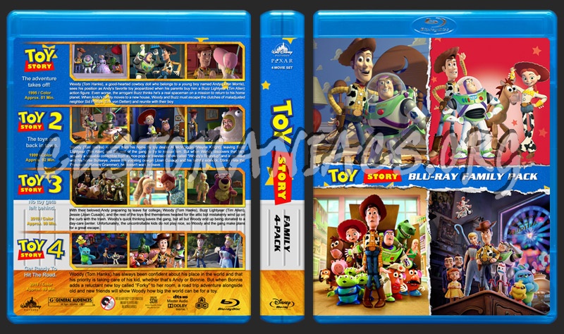 Toy Story 4-Pack blu-ray cover