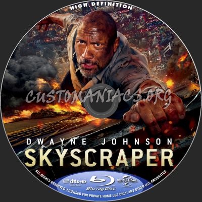 Skyscraper blu-ray label