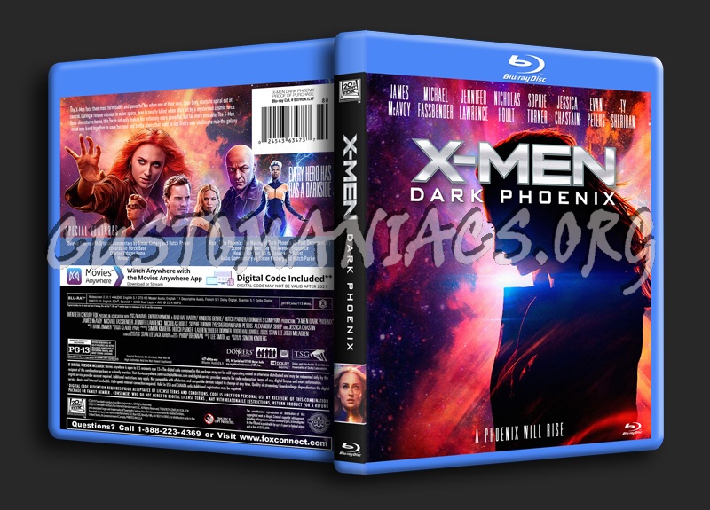 X Men Dark Phoenix blu-ray cover