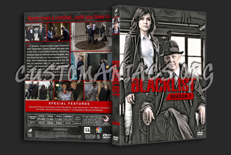 The Blacklist - Seasons 1-6 dvd cover