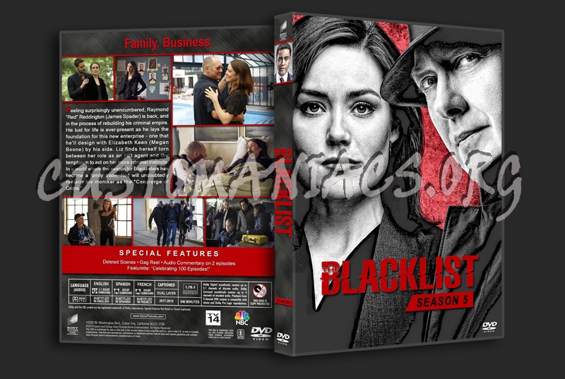 The Blacklist - Seasons 1-6 dvd cover