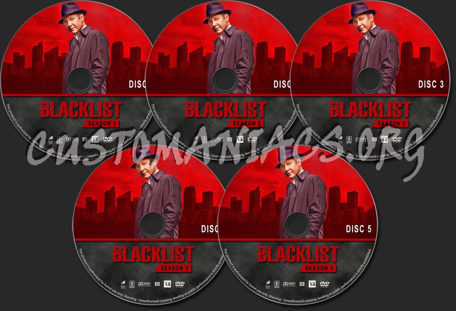 The Blacklist - Season 2 dvd label