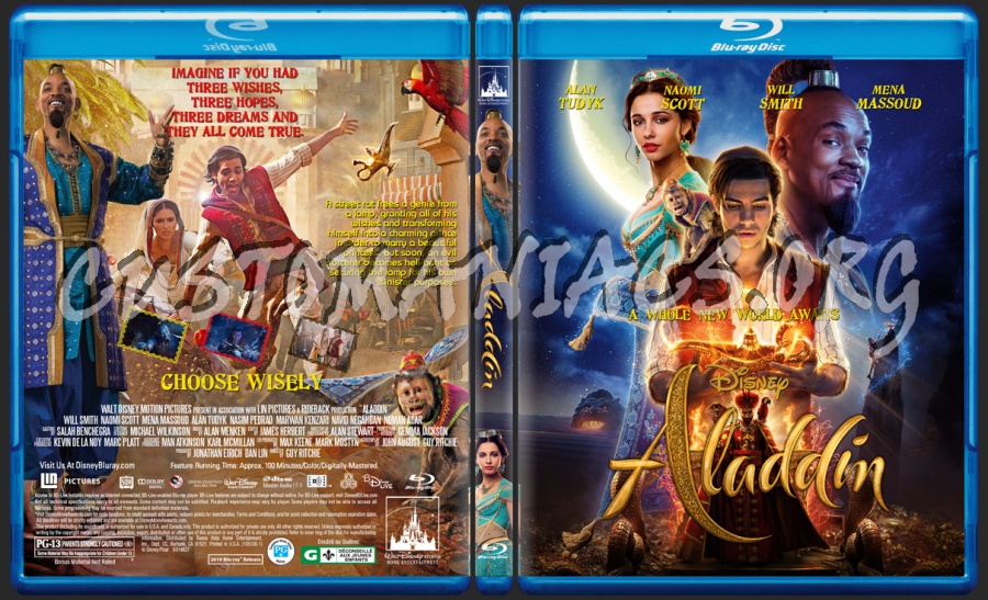 Aladdin(2019) blu-ray cover