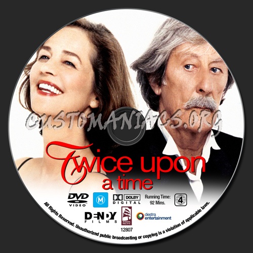Twice Upon A Time dvd label