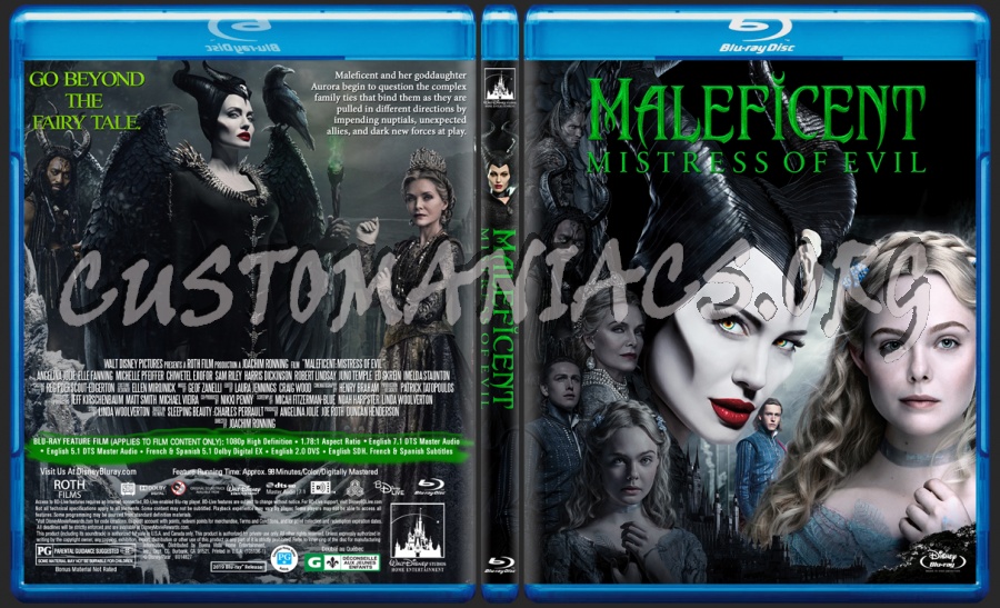 Maleficent Mistress Of Evil blu-ray cover