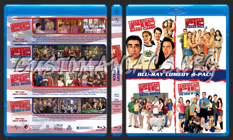 American Pie Presents Comedy 4-Pack blu-ray cover - DVD Covers