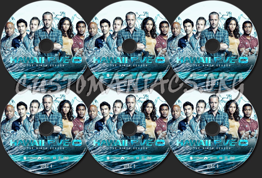 Hawaii Five-O - Season 9 dvd label