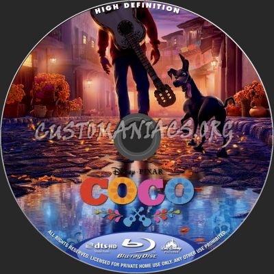 Coco blu-ray label