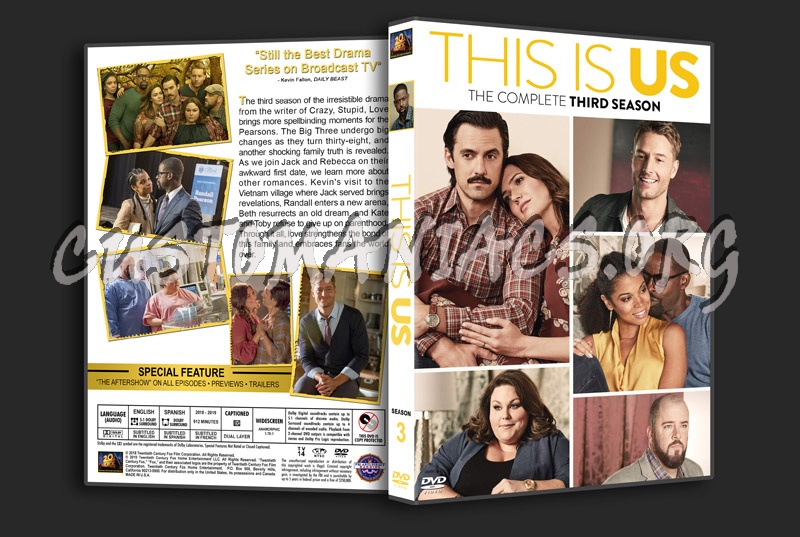 This is Us - Season 3 dvd cover