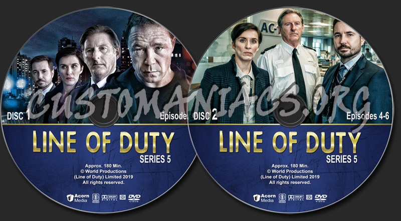 Line of Duty - Series 5 dvd label