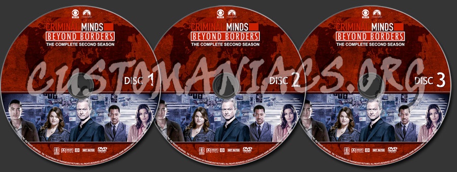 Criminal Minds: Beyond Borders - Season 2 dvd label