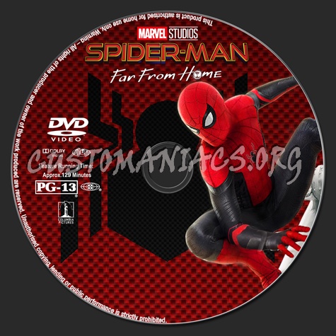 Spider-Man: Far From Home dvd label