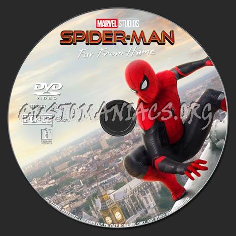 Spider-Man: Far From Home dvd label