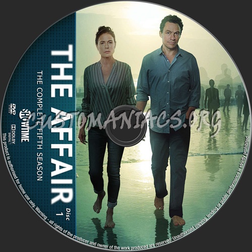 The Affair Season 5 dvd label