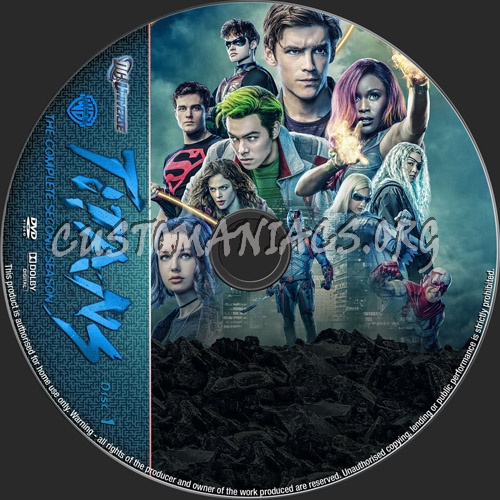 Titans Season 2 dvd label