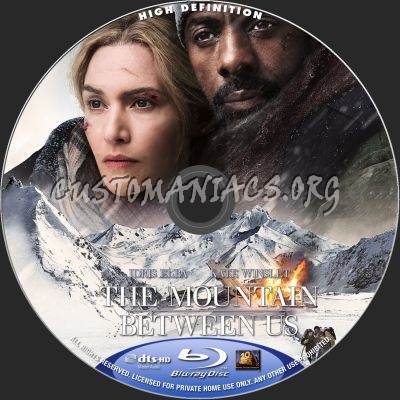The Mountain Between Us blu-ray label