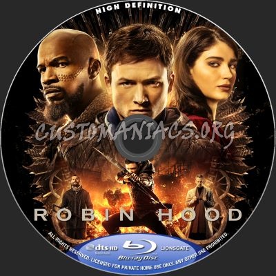 Robin Hood (2018) blu-ray label