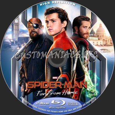 Spider-Man - Far From Home blu-ray label